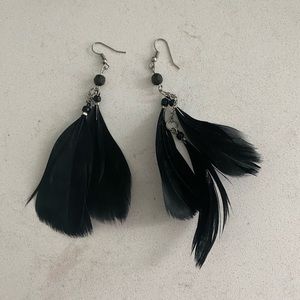 Feather earrings